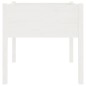 Fioriera da Giardino Bianca 70x70x70 cm Legno Massello di Pino Fioriera da Giardino Bianca 70x70x70 cm Legno Massello di Pino