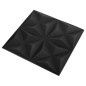 Pannelli Murali 3D 12 pz 50x50 cm Neri Origami 3 m² Pannelli Murali 3D 12 pz 50x50 cm Neri Origami 3 m²