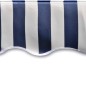 Tendone Parasole in Tela Blu e Bianco 450x300 cm Tendone Parasole in Tela Blu e Bianco 450x300 cm
