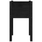 Fioriere da Giardino 2 pz Nere 40x40x70 cm in Legno di Pino Fioriere da Giardino 2 pz Nere 40x40x70 cm in Legno di Pino