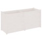 Fioriera da Giardino Bianca 150x50x70 cm in Legno di Pino Fioriera da Giardino Bianca 150x50x70 cm in Legno di Pino