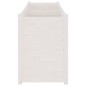 Fioriera da Giardino Bianca 150x50x70 cm in Legno di Pino Fioriera da Giardino Bianca 150x50x70 cm in Legno di Pino