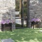 Fioriere da Giardino 2 pz Nere 70x31x70 cm in Legno di Pino Fioriere da Giardino 2 pz Nere 70x31x70 cm in Legno di Pino