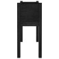 Fioriere da Giardino 2 pz Nere 70x31x70 cm in Legno di Pino Fioriere da Giardino 2 pz Nere 70x31x70 cm in Legno di Pino