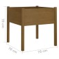Fioriere da Giardino 2 pz Miele 70x70x70 cm in Massello di Pino Fioriere da Giardino 2 pz Miele 70x70x70 cm in Massello di Pino