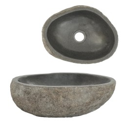 Lavandino in Pietra di Fiume Ovale 29-38 cm
