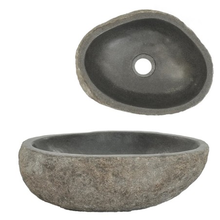 Lavandino in Pietra di Fiume Ovale 29-38 cm