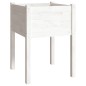 vidaXL Fioriera da Giardino Bianca 50x50x70 cm Legno Massello di Pino vidaXL Fioriera da Giardino Bianca 50x50x70 cm Legno Massello di Pino