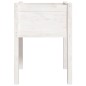 vidaXL Fioriera da Giardino Bianca 50x50x70 cm Legno Massello di Pino vidaXL Fioriera da Giardino Bianca 50x50x70 cm Legno Massello di Pino