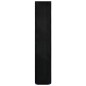 Scarpiera Nera 60x30x166 cm in Tessuto