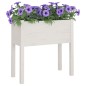 Fioriera da Giardino Bianca 70x31x70 cm Legno Massello di Pino Fioriera da Giardino Bianca 70x31x70 cm Legno Massello di Pino