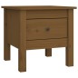 Tavolini 2 pz Miele 40x40x39 cm Legno Massello di Pino Tavolini 2 pz Miele 40x40x39 cm Legno Massello di Pino