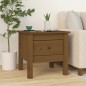 Tavolini 2 pz Miele 40x40x39 cm Legno Massello di Pino Tavolini 2 pz Miele 40x40x39 cm Legno Massello di Pino