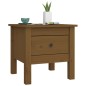 Tavolini 2 pz Miele 40x40x39 cm Legno Massello di Pino Tavolini 2 pz Miele 40x40x39 cm Legno Massello di Pino