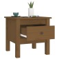 Tavolini 2 pz Miele 40x40x39 cm Legno Massello di Pino Tavolini 2 pz Miele 40x40x39 cm Legno Massello di Pino