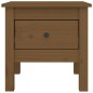 Tavolini 2 pz Miele 40x40x39 cm Legno Massello di Pino Tavolini 2 pz Miele 40x40x39 cm Legno Massello di Pino
