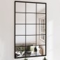 vidaXL Specchio a Parete Nero 100x60 cm in Metallo vidaXL Specchio a Parete Nero 100x60 cm in Metallo