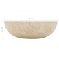 vidaXL Lavandino 40x12 cm in Marmo Crema vidaXL Lavandino 40x12 cm in Marmo Crema