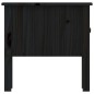 Tavolino Nero 50x50x49 cm Legno Massello di Pino Tavolino Nero 50x50x49 cm Legno Massello di Pino