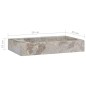 Lavandino Grigio 58x39x10 cm in Marmo Lavandino Grigio 58x39x10 cm in Marmo