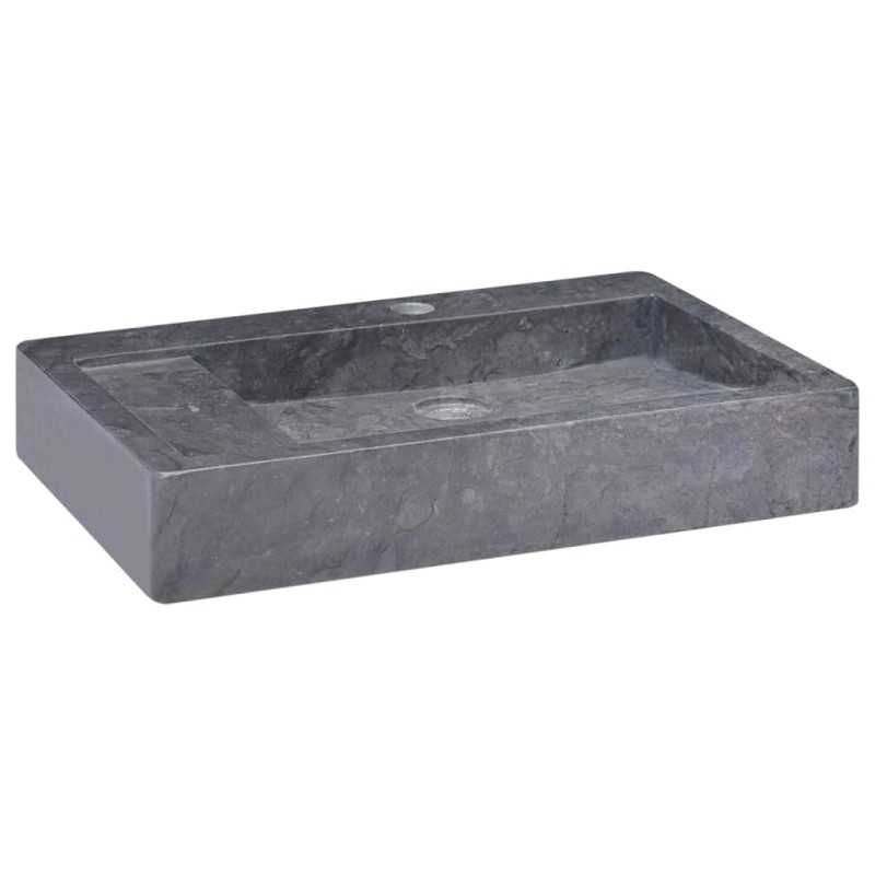Lavandino Nero 58x39x10 cm in Marmo Lavandino Nero 58x39x10 cm in Marmo