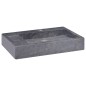 Lavandino Nero 58x39x10 cm in Marmo Lavandino Nero 58x39x10 cm in Marmo