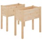 vidaXL Fioriere da Giardino 2 pz 70x31x70 cm in Massello di Pino vidaXL Fioriere da Giardino 2 pz 70x31x70 cm in Massello di Pino