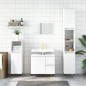 Armadietto da Bagno Bianco 30x30x190 cm in Legno Multistrato Armadietto da Bagno Bianco 30x30x190 cm in Legno Multistrato