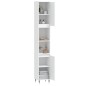 Armadietto da Bagno Bianco 30x30x190 cm in Legno Multistrato Armadietto da Bagno Bianco 30x30x190 cm in Legno Multistrato