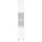Armadietto da Bagno Bianco 30x30x190 cm in Legno Multistrato Armadietto da Bagno Bianco 30x30x190 cm in Legno Multistrato