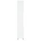 Armadietto da Bagno Bianco 30x30x190 cm in Legno Multistrato Armadietto da Bagno Bianco 30x30x190 cm in Legno Multistrato