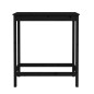 vidaXL Tavolo da Bar Nero 100x50x110 cm in Legno Massello di Pino vidaXL Tavolo da Bar Nero 100x50x110 cm in Legno Massello di Pino