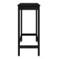 vidaXL Tavolo da Bar Nero 100x50x110 cm in Legno Massello di Pino vidaXL Tavolo da Bar Nero 100x50x110 cm in Legno Massello di Pino