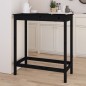 vidaXL Tavolo da Bar Nero 100x50x110 cm in Legno Massello di Pino vidaXL Tavolo da Bar Nero 100x50x110 cm in Legno Massello di Pino