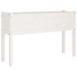 Fioriera da Giardino Bianca 110x31x70 cm Legno Massello di Pino Fioriera da Giardino Bianca 110x31x70 cm Legno Massello di Pino