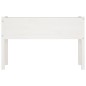 Fioriera da Giardino Bianca 110x31x70 cm Legno Massello di Pino Fioriera da Giardino Bianca 110x31x70 cm Legno Massello di Pino