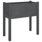 Fioriere da Giardino 2 pz Grigie 70x31x70 cm in Legno di Pino Fioriere da Giardino 2 pz Grigie 70x31x70 cm in Legno di Pino