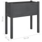 Fioriere da Giardino 2 pz Grigie 70x31x70 cm in Legno di Pino Fioriere da Giardino 2 pz Grigie 70x31x70 cm in Legno di Pino
