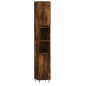 Armadietto Bagno Rovere Fumo 30x30x190 cm in Legno Multistrato Armadietto Bagno Rovere Fumo 30x30x190 cm in Legno Multistrato