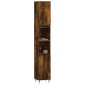 Armadietto Bagno Rovere Fumo 30x30x190 cm in Legno Multistrato Armadietto Bagno Rovere Fumo 30x30x190 cm in Legno Multistrato