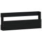 Scarpiere a Parete 2 pz Nere 59x9x23 cm Legno Massello di Pino Scarpiere a Parete 2 pz Nere 59x9x23 cm Legno Massello di Pino