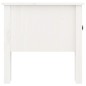 Tavolino Bianco 50x50x49 cm Legno Massello di Pino Tavolino Bianco 50x50x49 cm Legno Massello di Pino