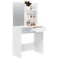 vidaXL Toeletta con Specchio Bianco lucido 74,5x40x141 cm vidaXL Toeletta con Specchio Bianco lucido 74,5x40x141 cm