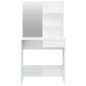 vidaXL Toeletta con Specchio Bianco lucido 74,5x40x141 cm vidaXL Toeletta con Specchio Bianco lucido 74,5x40x141 cm