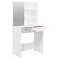 vidaXL Toeletta con Specchio Bianco lucido 74,5x40x141 cm vidaXL Toeletta con Specchio Bianco lucido 74,5x40x141 cm