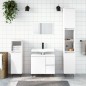 Armadietto da Bagno Bianco 30x30x190 cm in Legno Multistrato Armadietto da Bagno Bianco 30x30x190 cm in Legno Multistrato