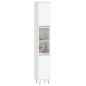 Armadietto da Bagno Bianco 30x30x190 cm in Legno Multistrato Armadietto da Bagno Bianco 30x30x190 cm in Legno Multistrato