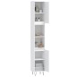 Armadietto da Bagno Bianco 30x30x190 cm in Legno Multistrato Armadietto da Bagno Bianco 30x30x190 cm in Legno Multistrato