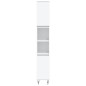 Armadietto da Bagno Bianco 30x30x190 cm in Legno Multistrato Armadietto da Bagno Bianco 30x30x190 cm in Legno Multistrato