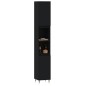 Armadietto da Bagno Nero 30x30x190 cm in Legno Multistrato Armadietto da Bagno Nero 30x30x190 cm in Legno Multistrato